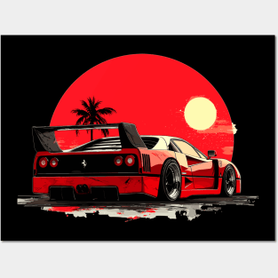 Ferrari F40 Liberty Walks Posters and Art